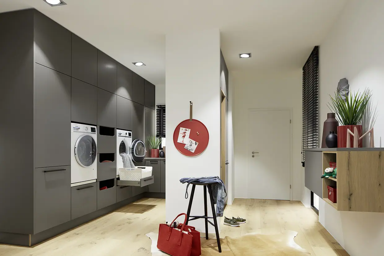 Laundry &amp; mudroom by Nolte