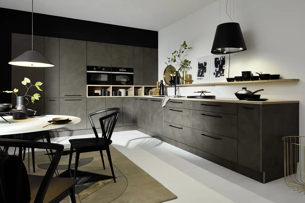 LUCCA Cement anthracite kitchen by Nolte