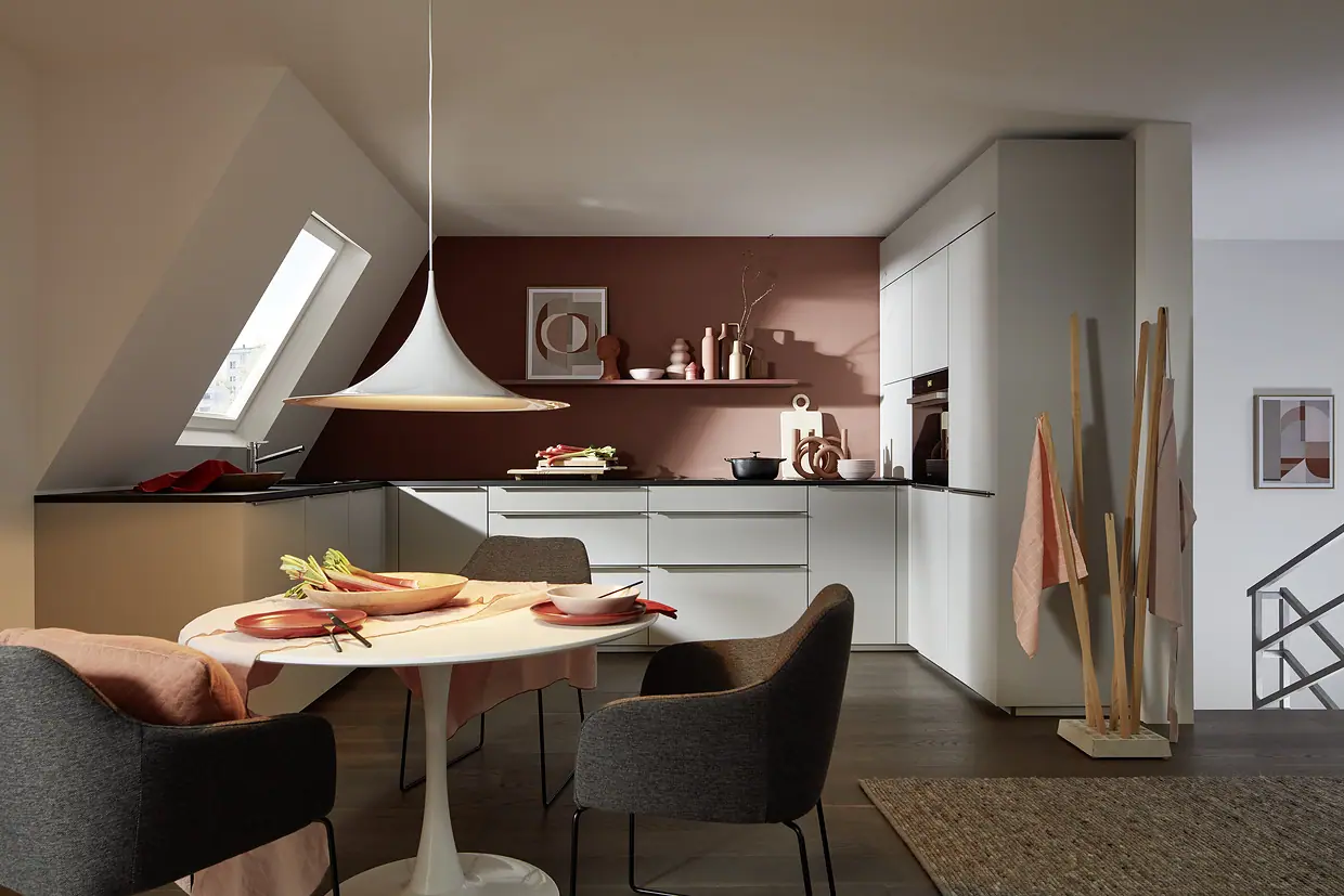 PERFECT PLUS Platinum grey softmatt kitchen by Nolte