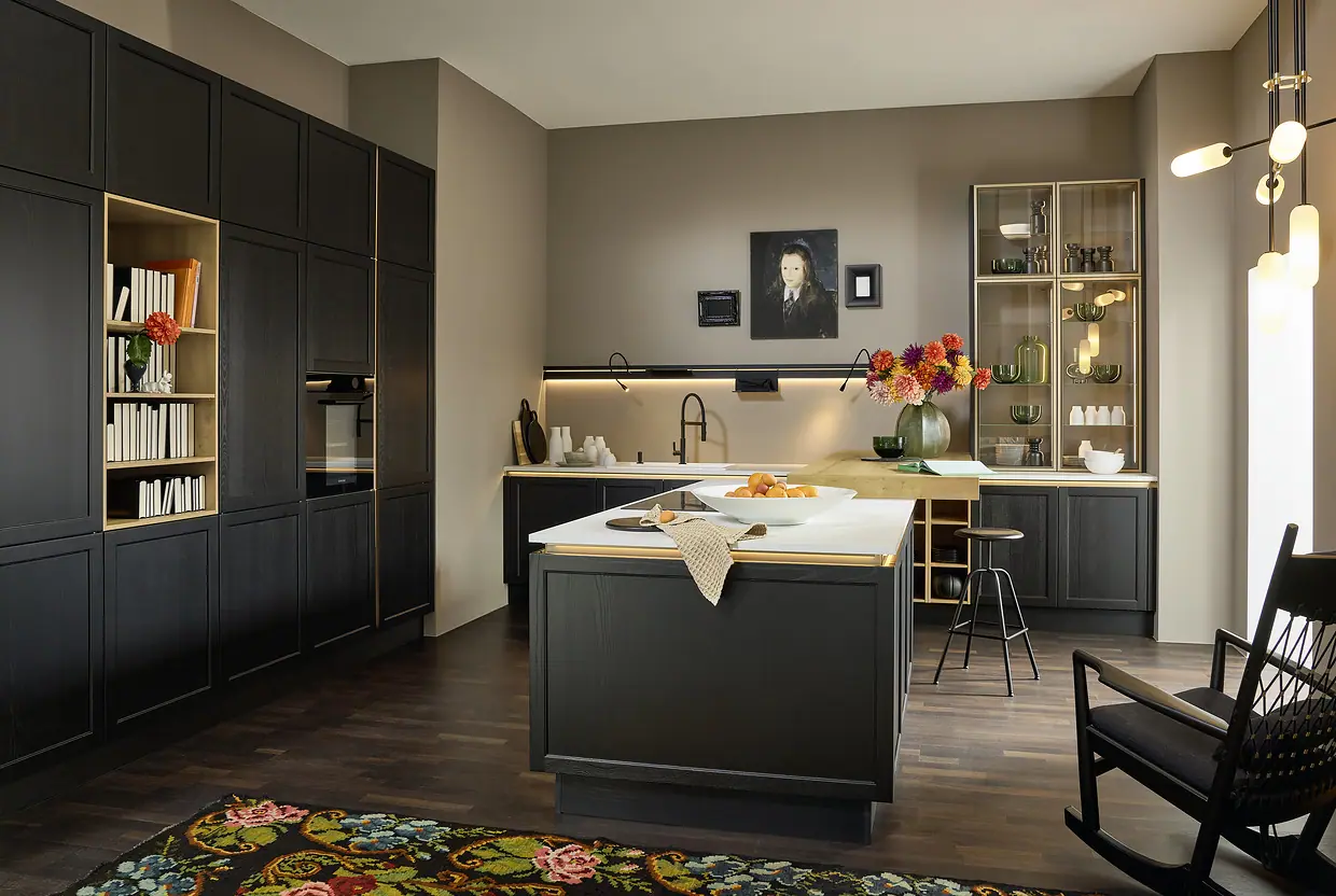 LUGANO LACK Black softmatt kitchen by Nolte