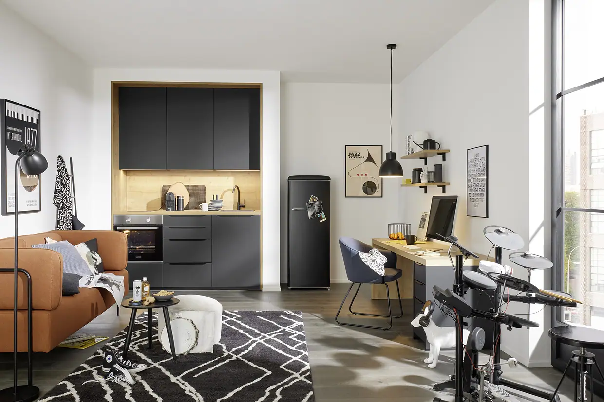 PERFECT PLUS Black softmatt kitchen by Nolte