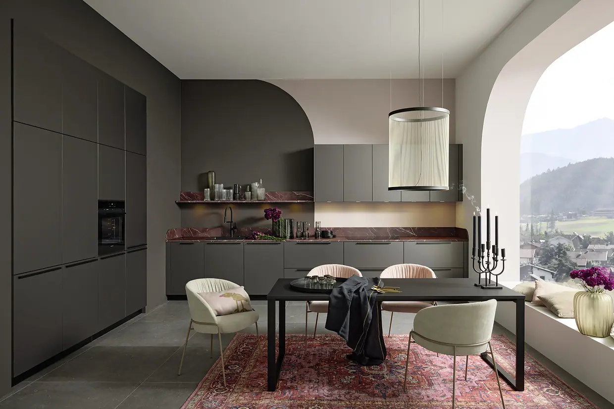 PEARL Umbra metallic kitchen by Nolte