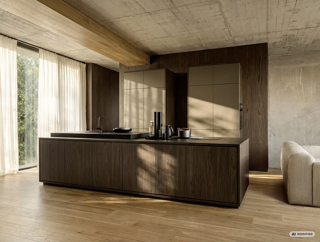 neoPURE Metal Bronze · LEAF Noce Marone kitchen by Nolte (nolteneo)